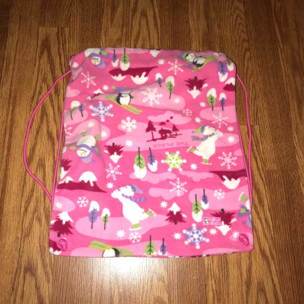 Winter Girls Drawstring Bag- Cotton